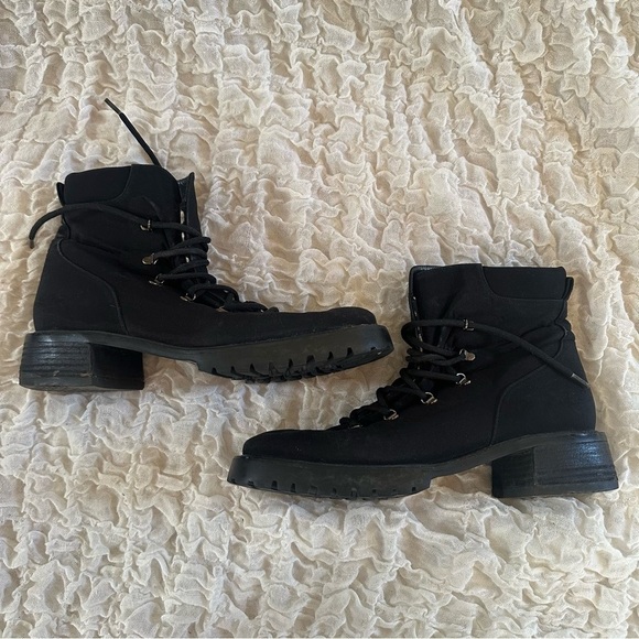 Stuart Weitzman Shoes - Stuart Weitzman Lace Up Combat Boots Size 8.5